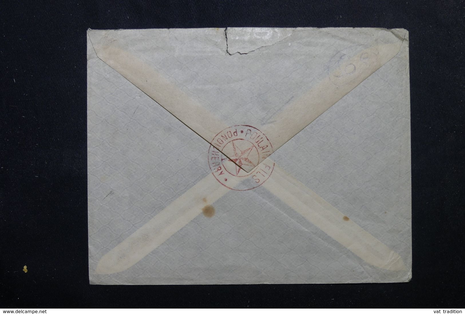 INDE - Enveloppe Commerciale De Pondichery Pour New York En 1907, Affranchissement Plaisant - L 62667 - 1902-11  Edward VII