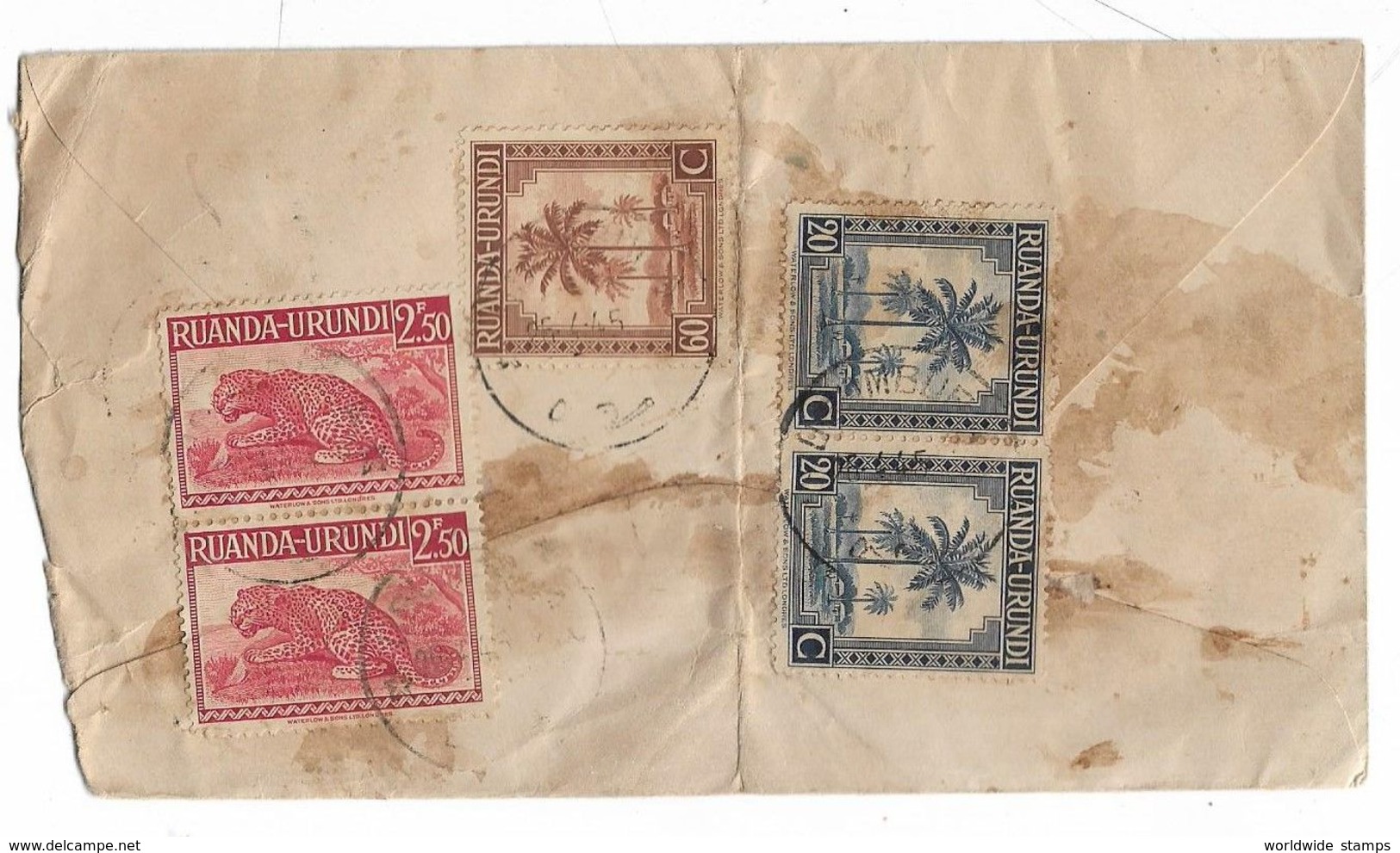 RUANDA-URINDI REGISTERED AIRMAIL COVER TO PAKISTAN. - Lettres & Documents