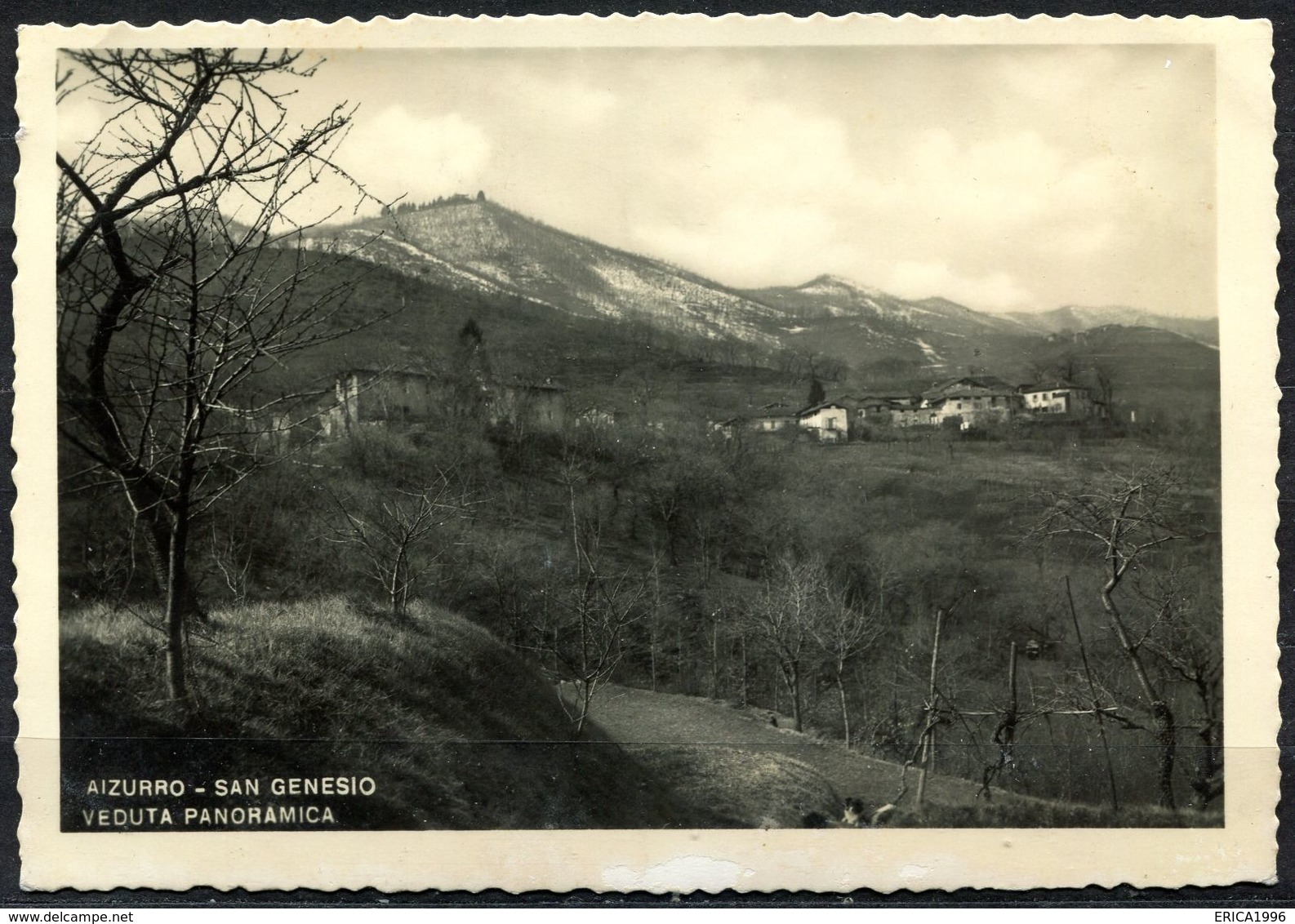CV3253 AIZURRO (Lecco LC) Veduta Panoramica, FG,  Viaggiata 1952 Per Spotorno, Francobollo Parzialmente Asportato, Buone - Lecco