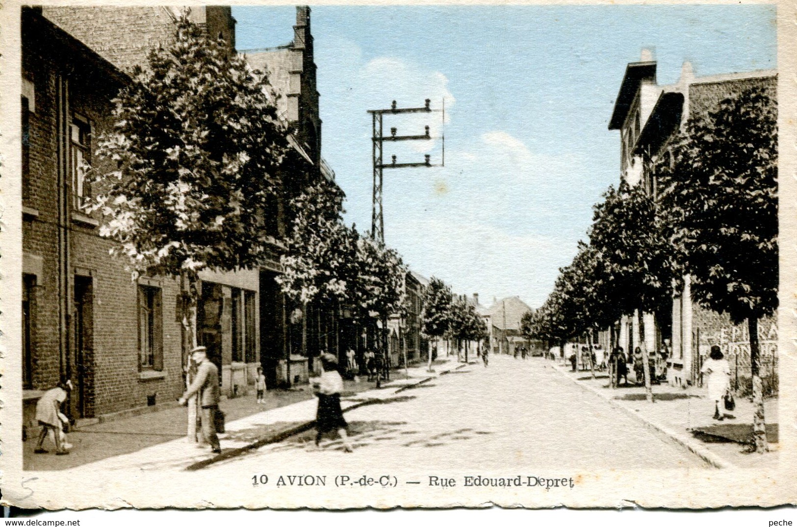 N°122 R -cpa Avion -rue Edouard Depret - Avion