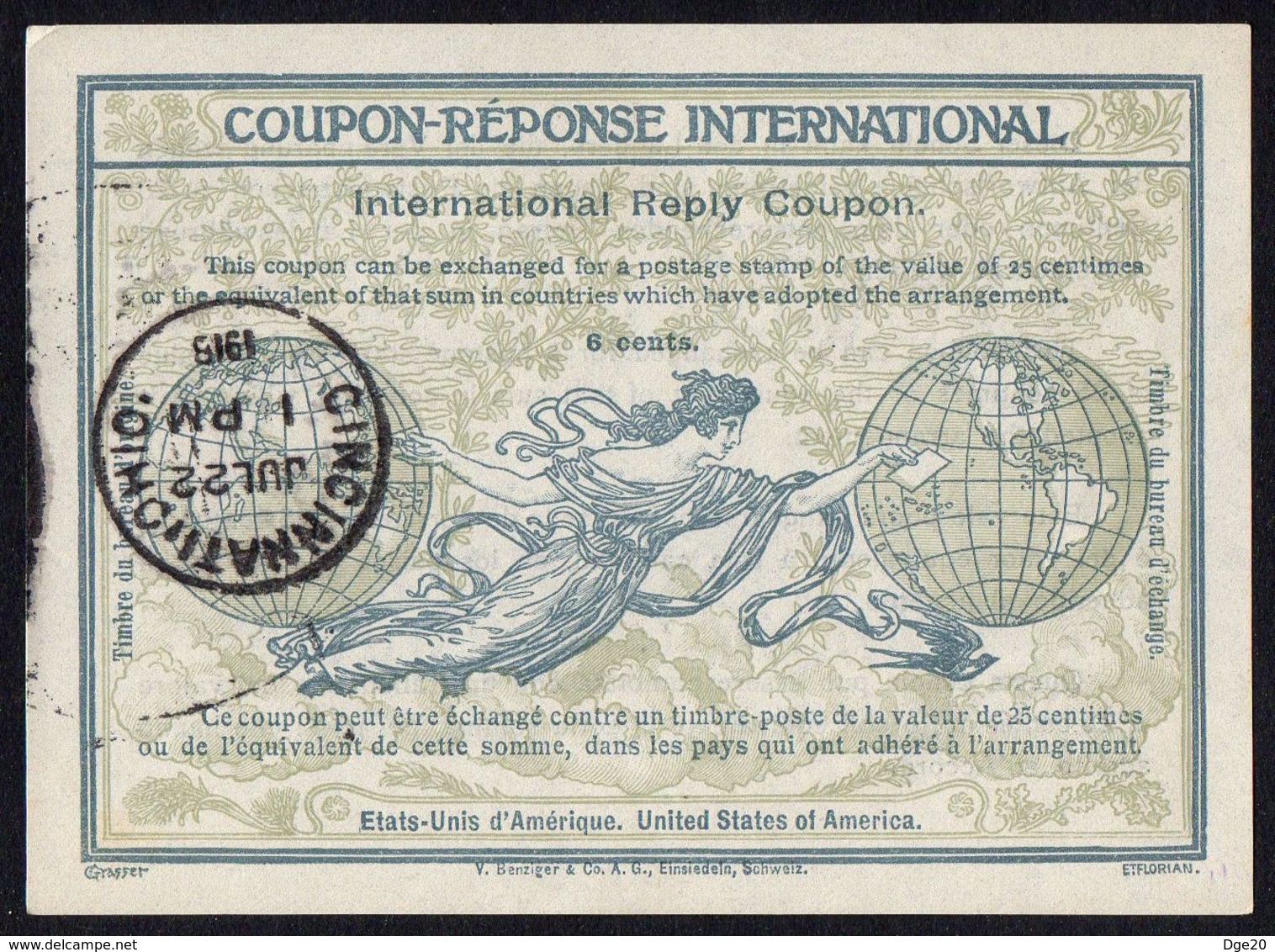 ETATS-UNIS : COUPON-REPONSE INTERNATIONAL , A VOIR .R 7 - Other & Unclassified