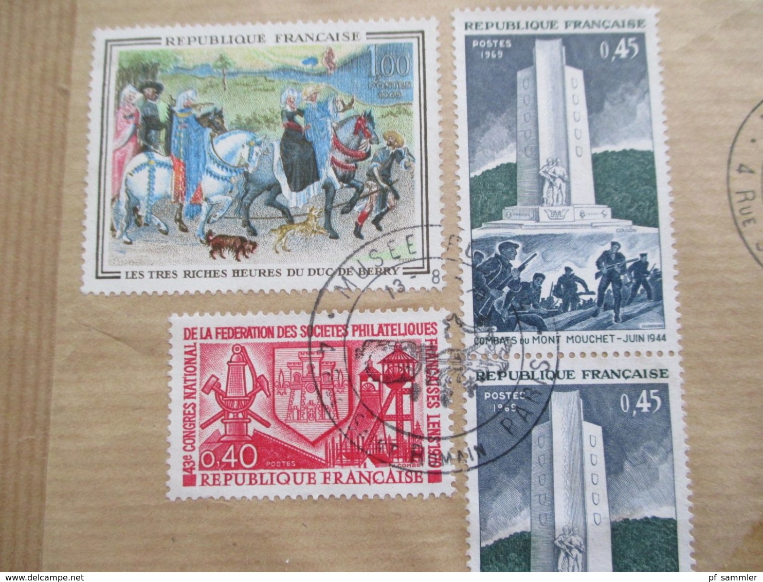 Frankreich 1970 Einschreiben Paris VI Musee Postal nach Leipzig Stempel der Zollverwaltung der DDR Postzollamt Leipzig