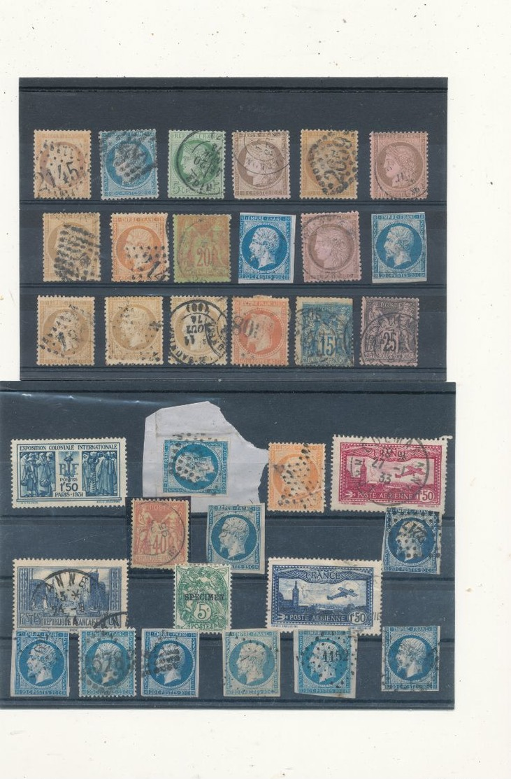 LOT DE FRANCE TIMBRES OBLITERES,*,** TRES GROSSE COTE.