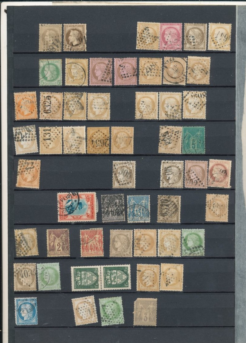 LOT DE FRANCE TIMBRES OBLITERES,*,** TRES GROSSE COTE.