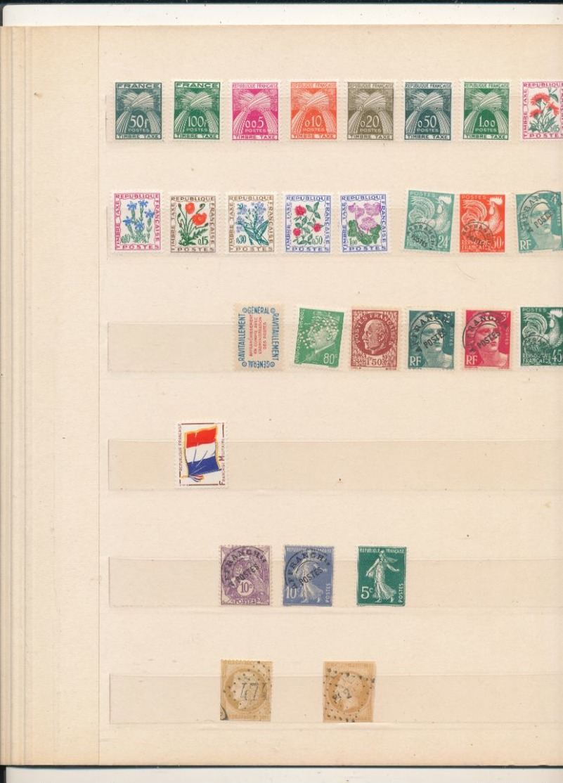 LOT DE FRANCE TIMBRES OBLITERES,*,** TRES GROSSE COTE.