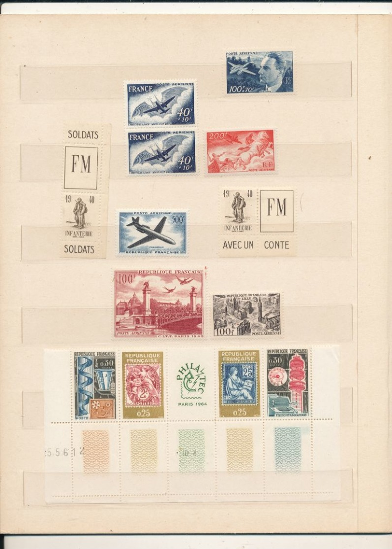 LOT DE FRANCE TIMBRES OBLITERES,*,** TRES GROSSE COTE.