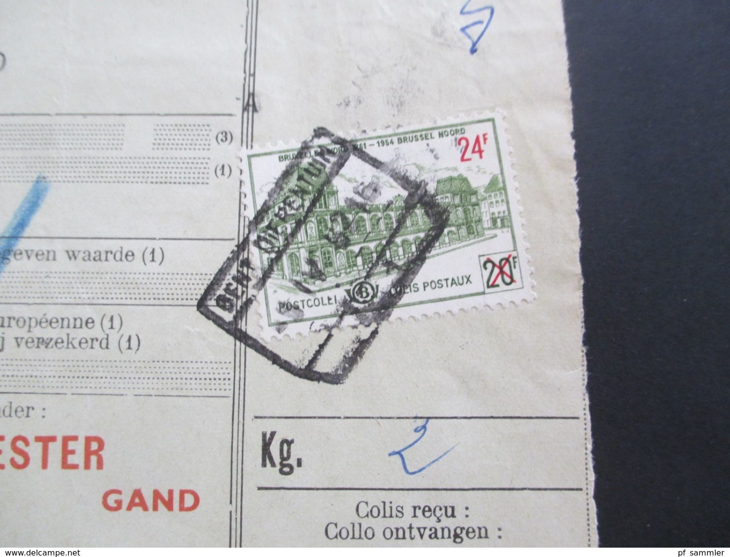 Belgien 1962 / 63 Bahnpost / Paketkarten 26 Stk. Verschiedene Stempel / Stöberposten - Cartas & Documentos