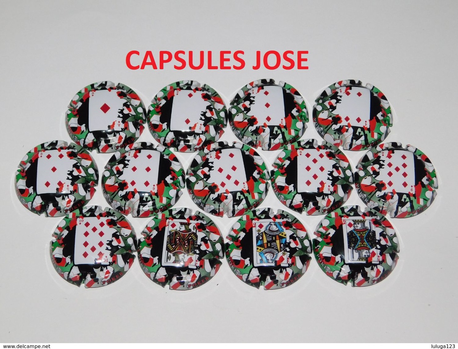 Série De 52 Capsules De Champagne - GENERIQUE (Cartes De Poker) - Colecciones