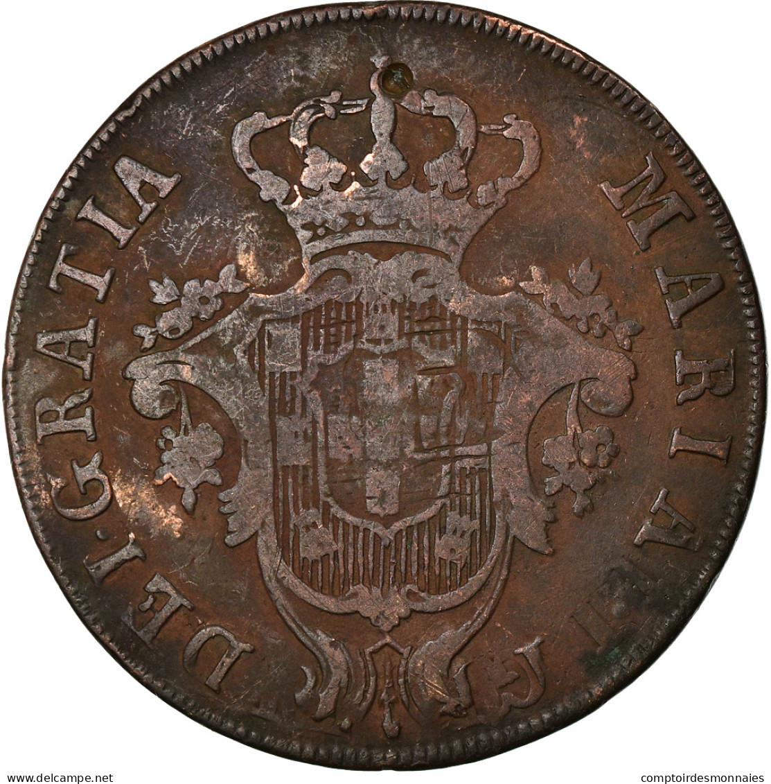 Monnaie, Azores, 20 Reis, 1795, TB+, Cuivre, KM:3 - Azores