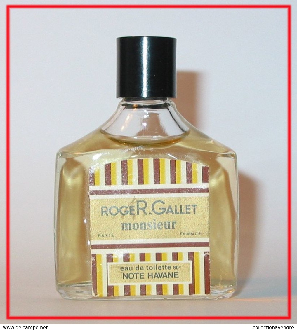 ROGER & GALLET : Monsieur. Eau De Toilette 15 Ml. Baume Après Rasage 15 Ml. & Savon. Version 1970. - Miniatures Hommes (avec Boite)