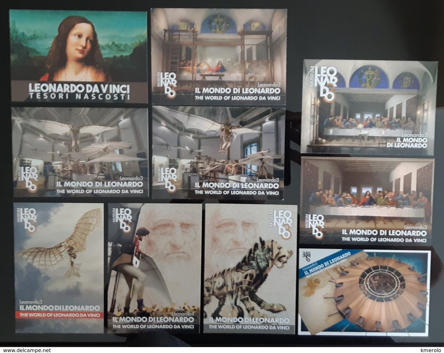 LEONARDO  DA VINCI Lot De 10 DIFFERENTES Carte Postale - Reclame