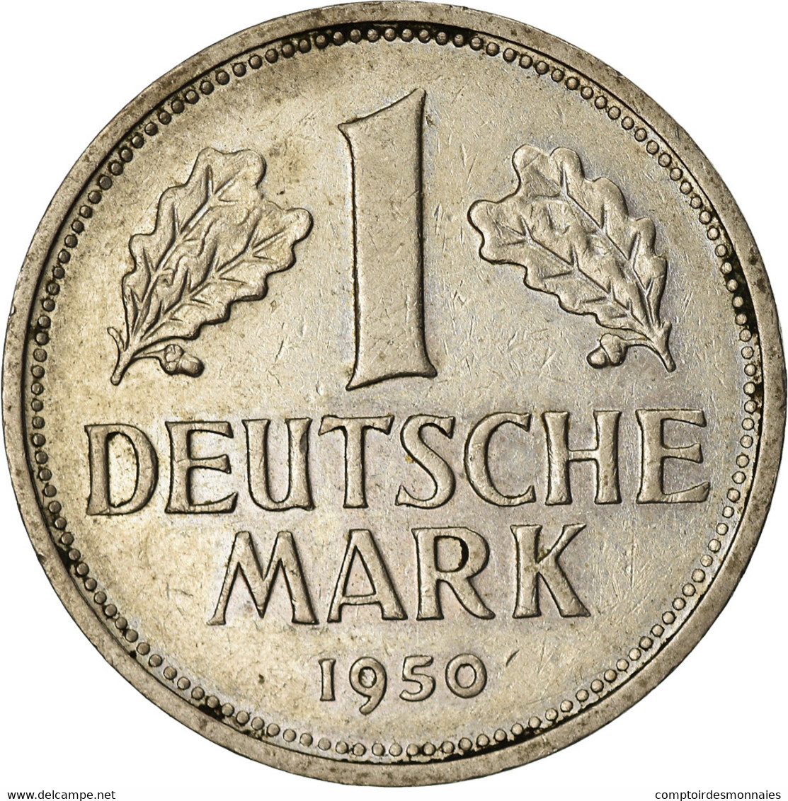 Monnaie, République Fédérale Allemande, Mark, 1950, Stuttgart, TTB+ - 1 Marco