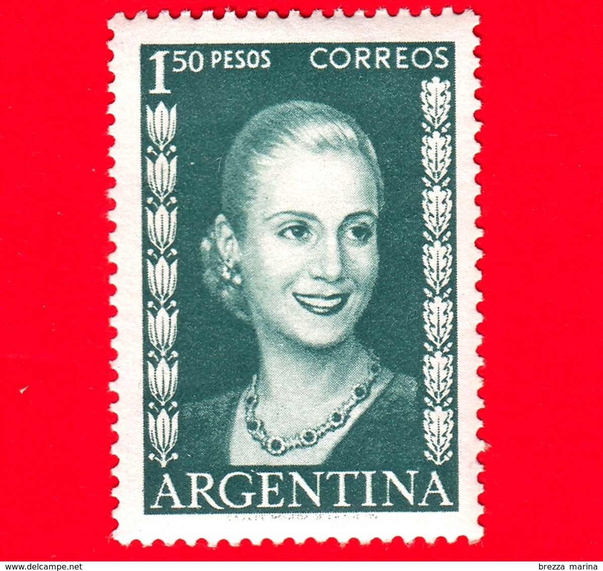 Nuovo - MNH - ARGENTINA - 1952 - Eva Peron - Senza Scritta, Sfumature Di Colore - 1.50 - Unused Stamps