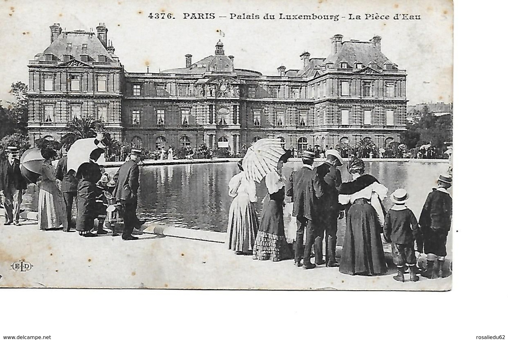 75 PARIS Cpa Palais Du Luxembourg La Pièce D'Eau 4376 ELD - Arrondissement: 06