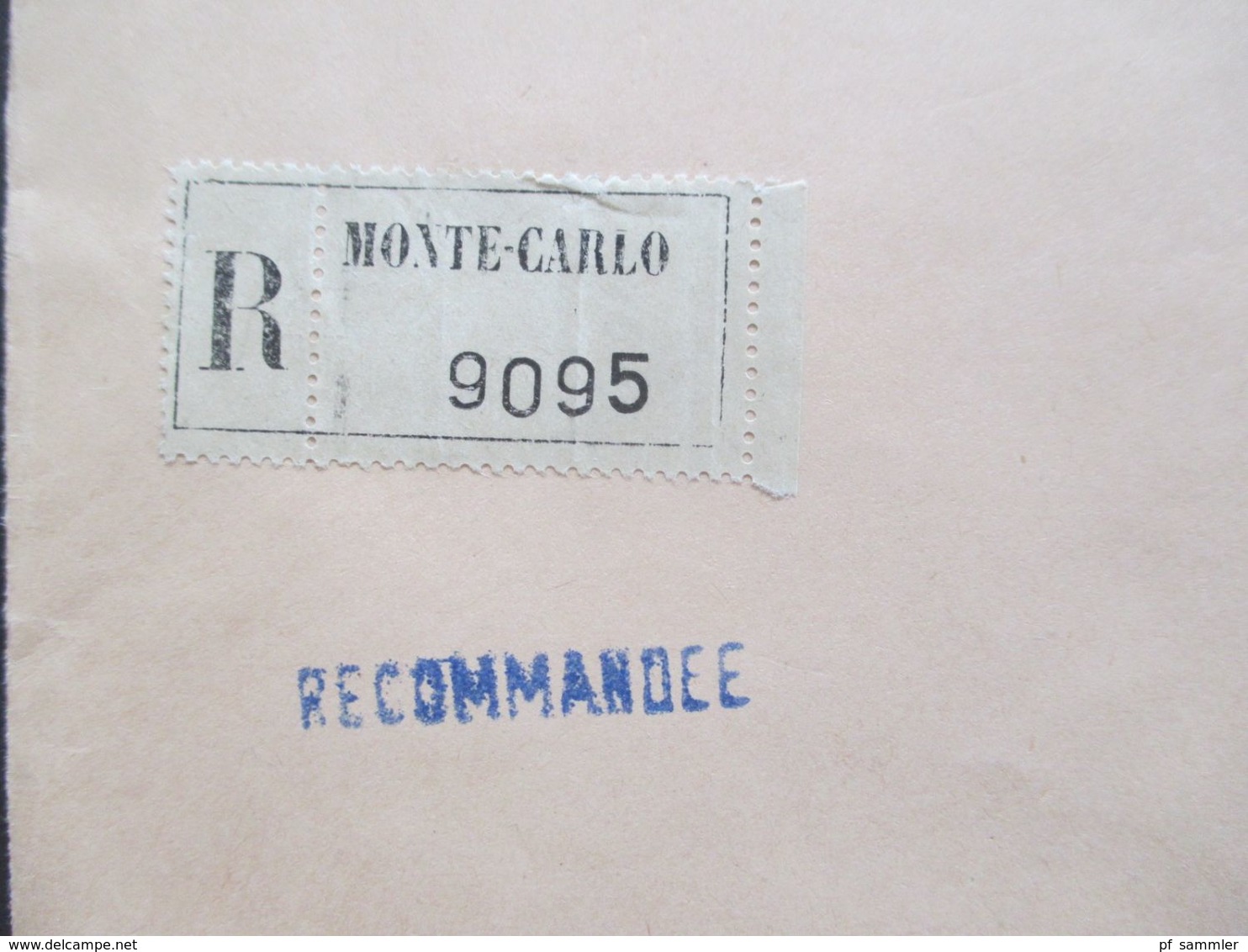 Monaco 1965 Einschreiben Monte Carlo Recommandee Nach Bamberg Gesendet - Cartas & Documentos