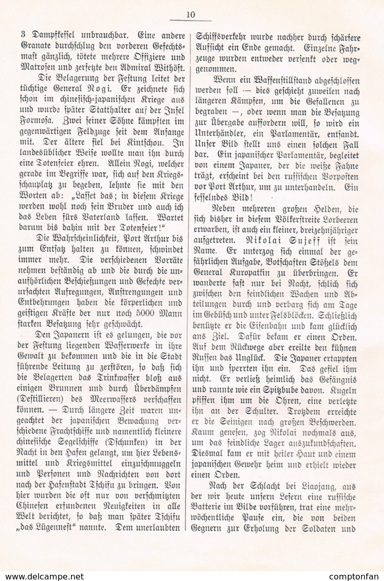 A102 549 Rudolf Herrmann Russisch Japanische Krieg Artikel Mit 2 Bildern 1905 !! - Militär & Polizei