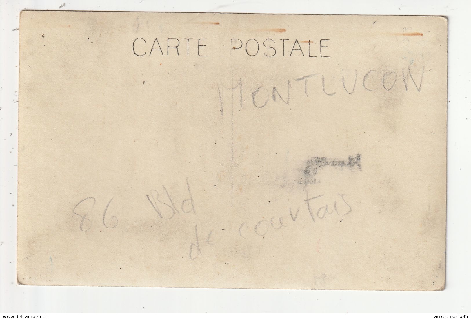 CARTE PHOTO - MONTLUCON - COMMERCE - "AU MUGUET" - MERCERIE BONNETERIE - PAUTRAT SUC VERDIER - 86 BLD DE COURTAIS - 03 - Montlucon