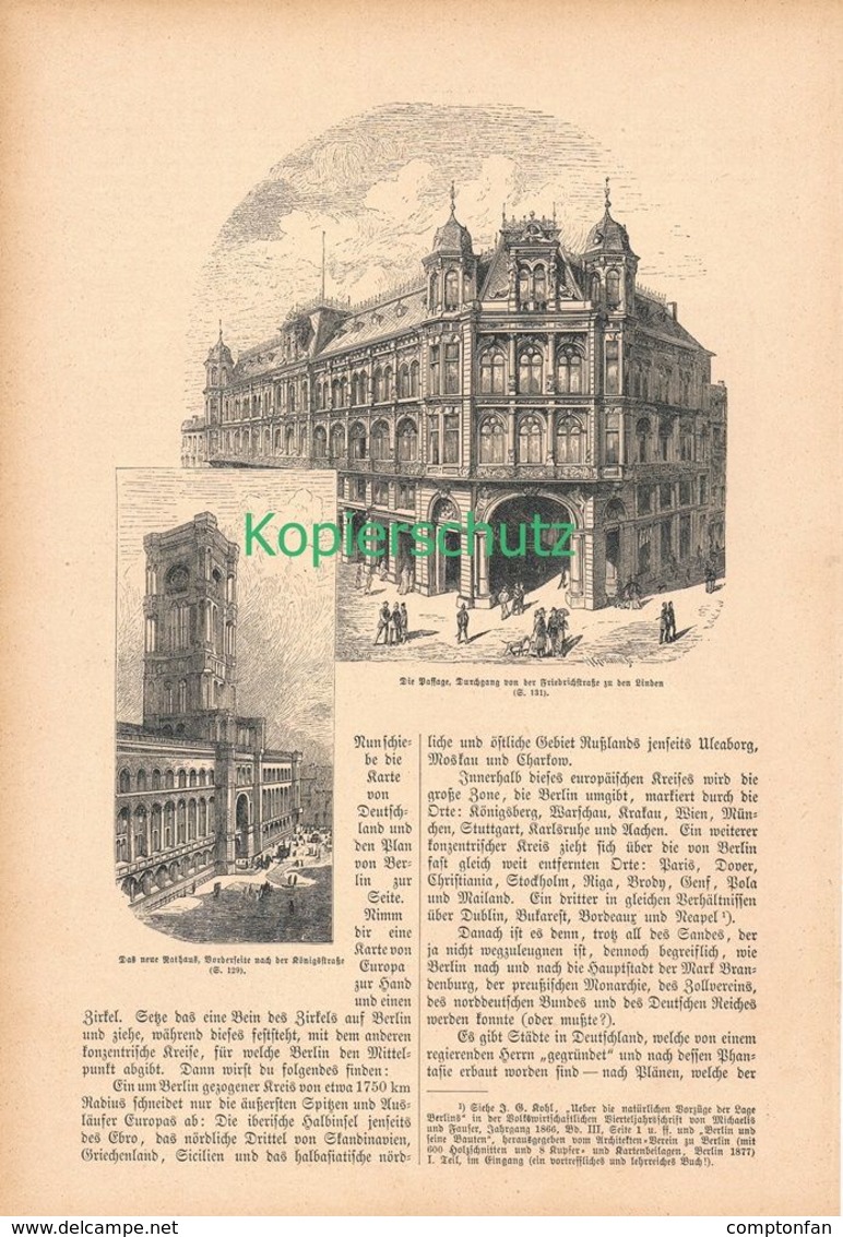 A102 019 - Berlin Und Berliner 1832-1885 Artikel Mit 27 Bildern Von 1886 !! - Otros & Sin Clasificación