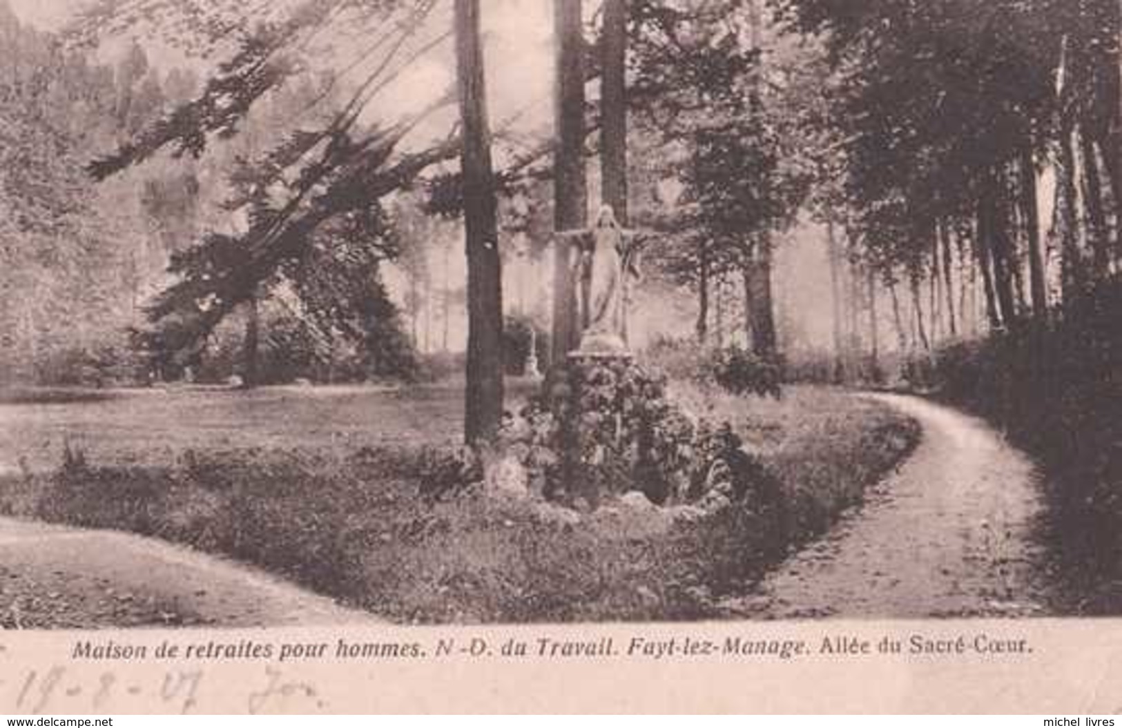 Fayt Lez Manage - Maison De Retraite Pour Hommes - N D Du Travail - Circulé En 1927 - TBE - Manage