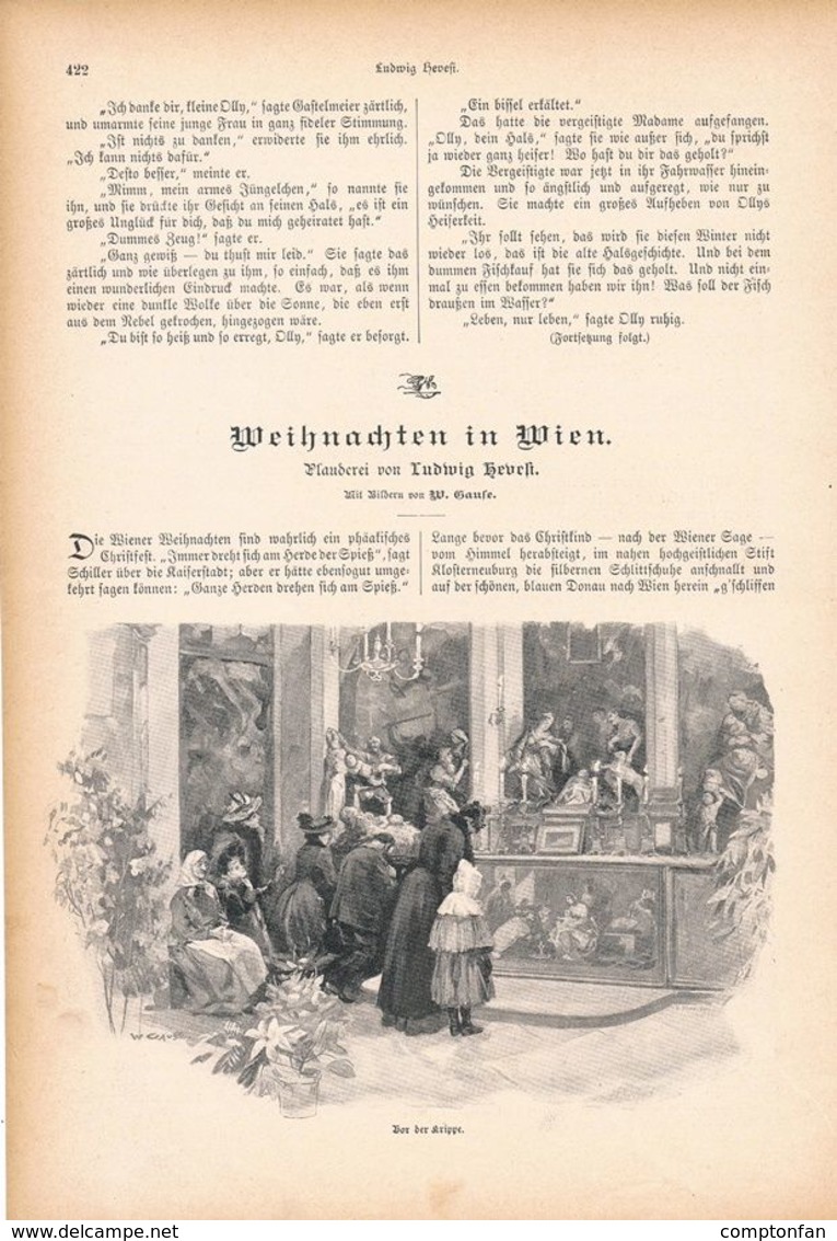 A102 037 - Weihnachten In Wien Artikel Mit 7 Bildern Von 1894 !! - Sonstige & Ohne Zuordnung