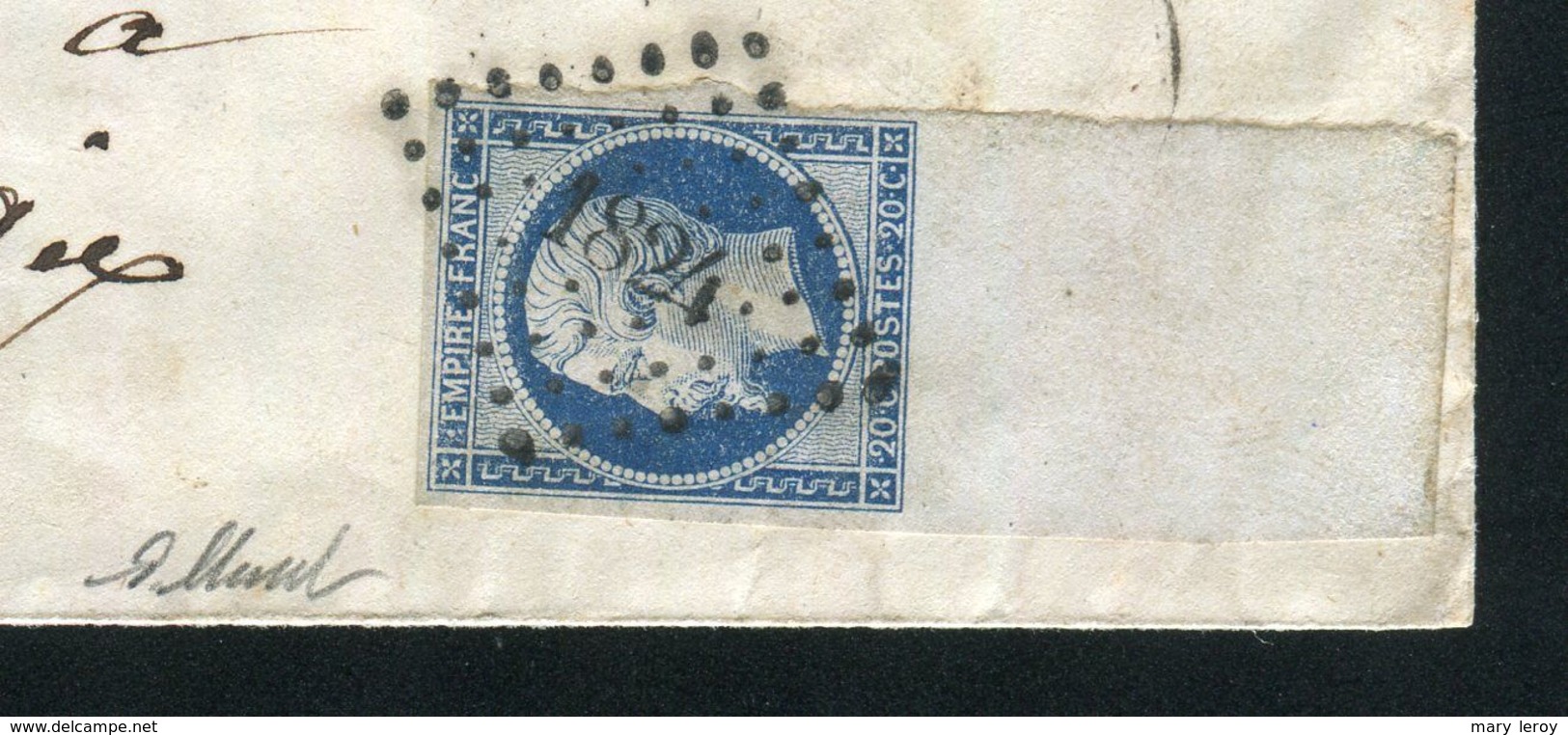 Rare Lettre De Macon Pour Aix En Provence Avec Un N° 14Aa Bord De Feuille Intégral - 1849-1876: Classic Period