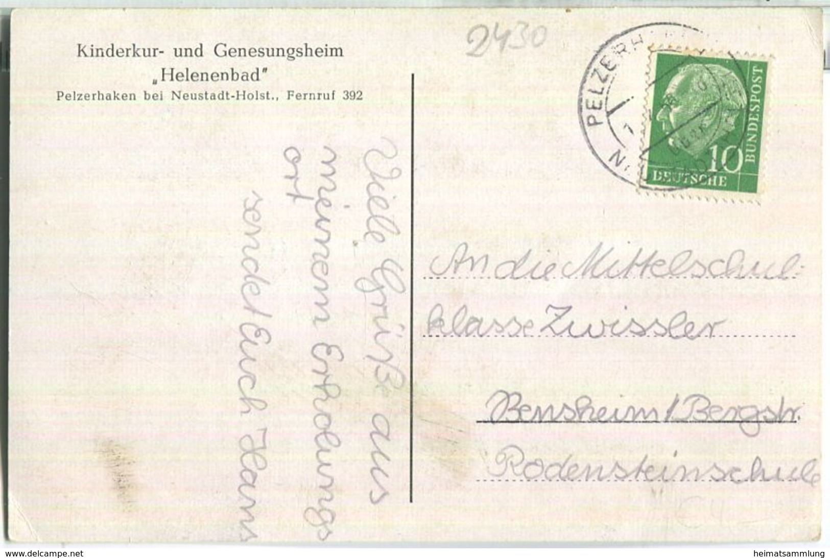 Pelzerhaken - Kinderkur- Und Genesungsheim Helenenbad - Neustadt (Holstein)