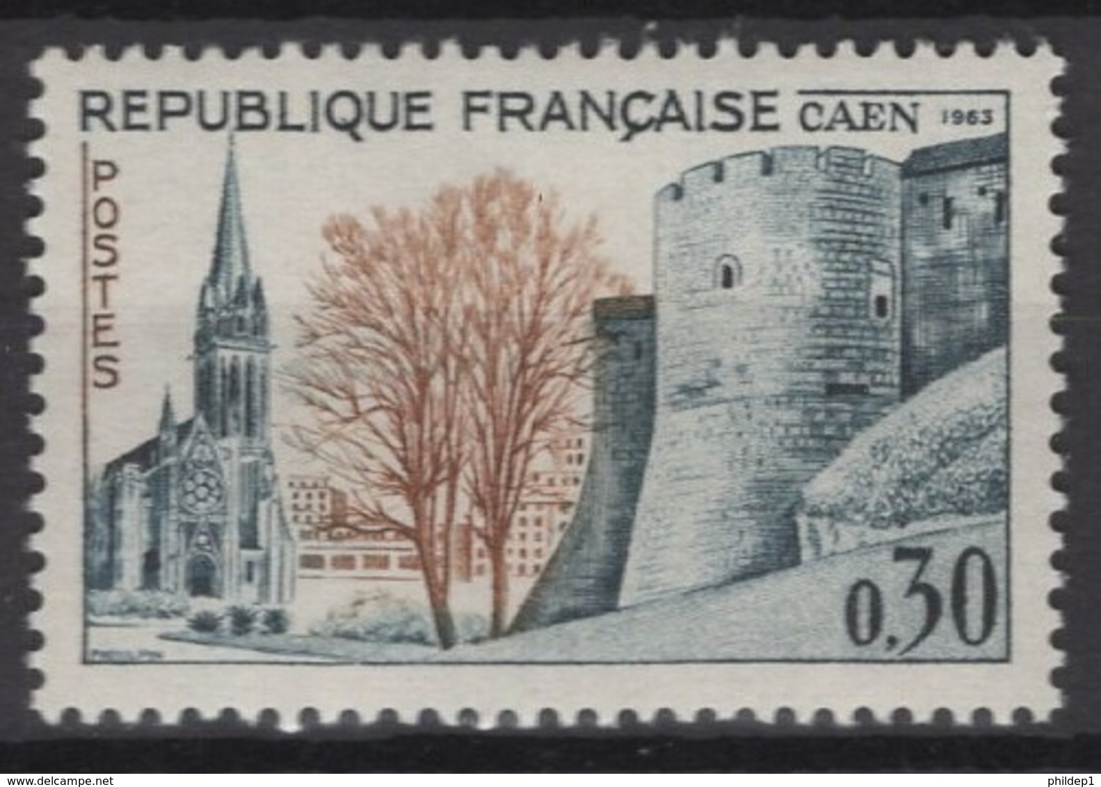 France: 1963. Y&T  N° 1389 ** MNH, Neuf(s). Cote Y&T 2020 : 0,30 € - Unused Stamps