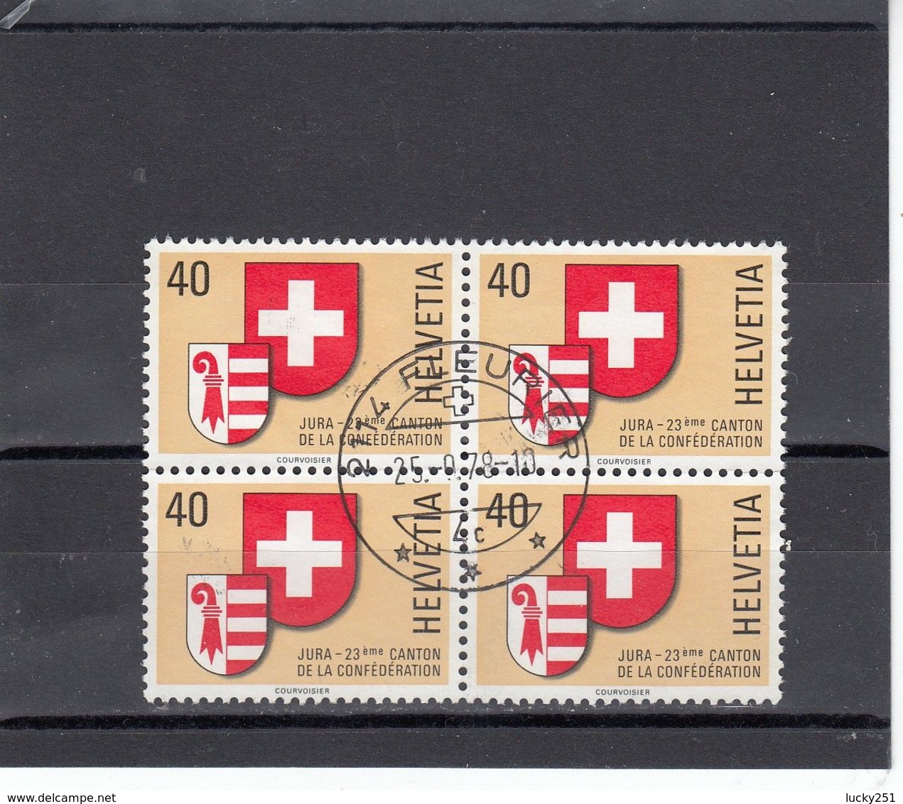 Suisse - Année 1974 - Oblitéré - N°YT 621 - Jura, 23è Canton De La Confédération - Oblitérés