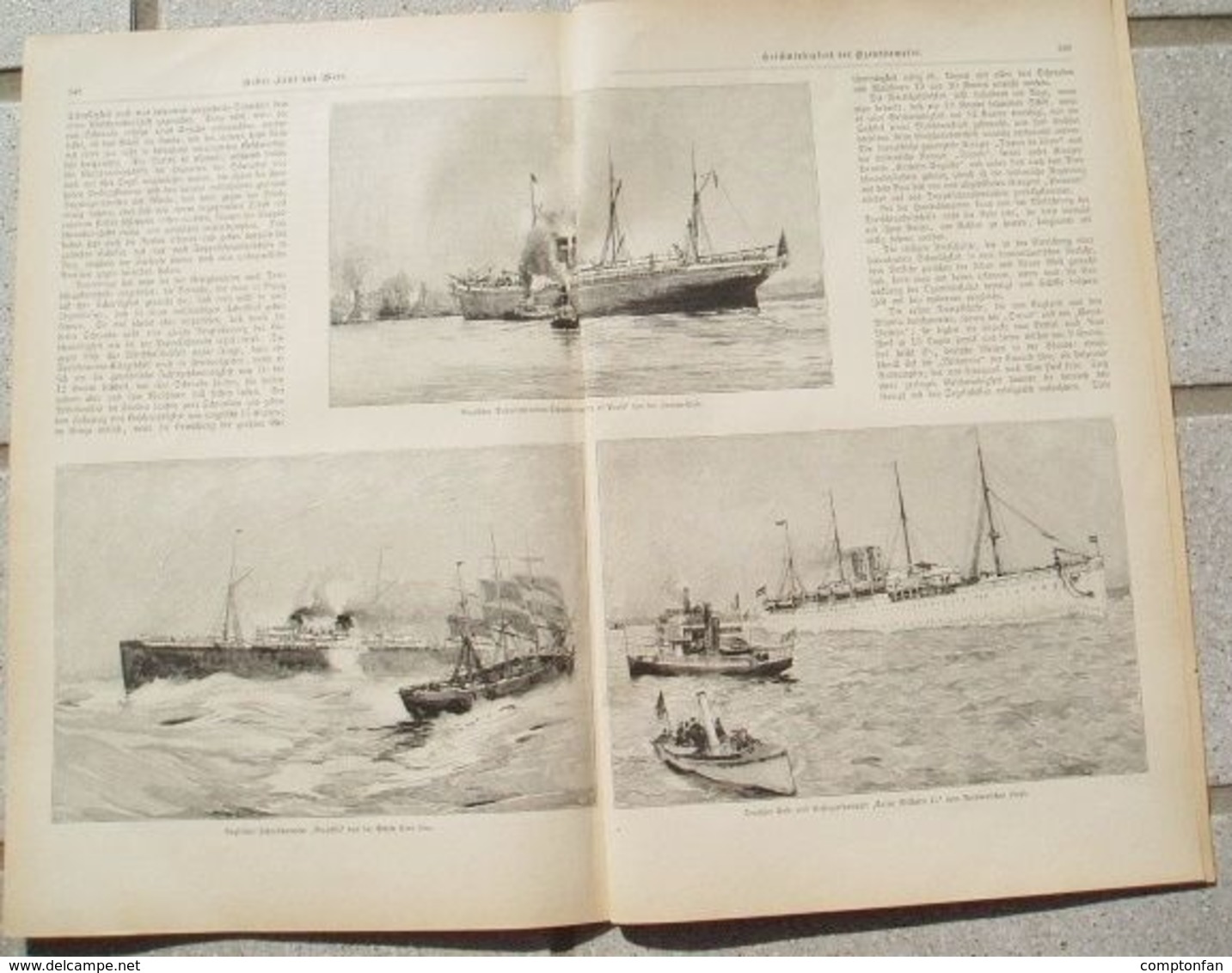 A102 089 Geschwindigkeit Der Ozeandampfer Artikel Mit 10 Bildern Von 1897 !! - Transporte