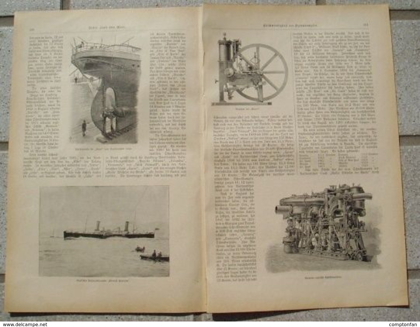 A102 089 Geschwindigkeit Der Ozeandampfer Artikel Mit 10 Bildern Von 1897 !! - Transports