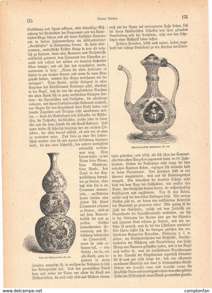 A102 100 - Kunsttöpferei Delfter China 1 Artikel Mit 14 Bildern Von 1886 !! - Sonstige & Ohne Zuordnung