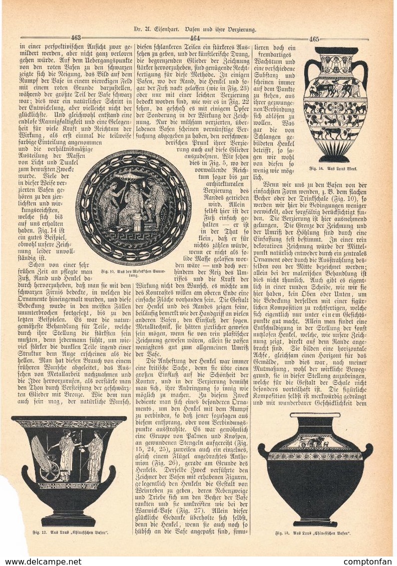 A102 101 - Vasen Keramik Japan China 1 Artikel Mit Ca.20 Bildern Von 1889 !! - Sonstige & Ohne Zuordnung