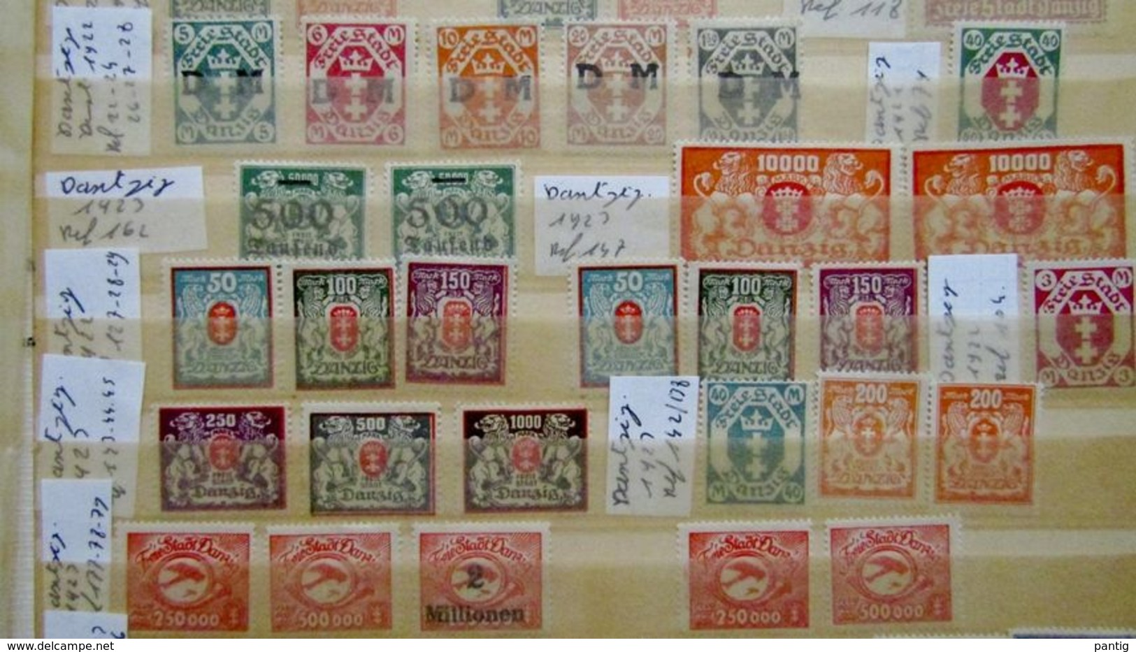 Lot Timbres Dantzig - Other & Unclassified