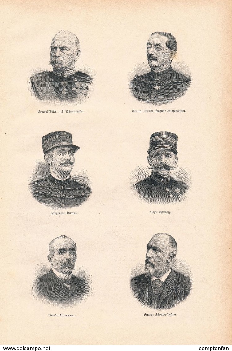 A102 107 - Prozess Emile Zola Panzerkreuzer Maine 1 Artikel Ca.15 Bildern Von 1897 !! - Politik & Zeitgeschichte