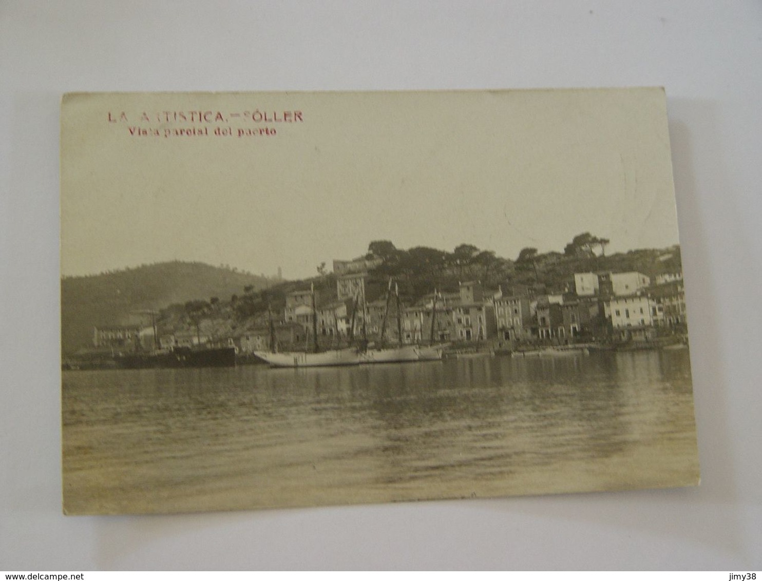 ESPAGNE-CARTE PHOTO LA ARTISTICA SOLLER -VISTA PARCIAL DEL PUERTO - Otros & Sin Clasificación