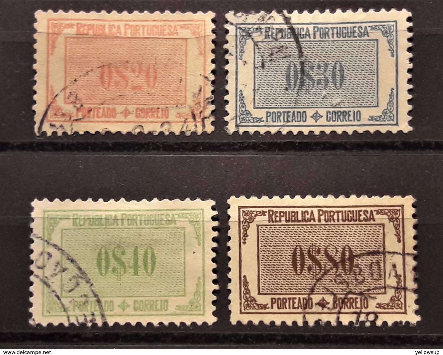 PORTUGAL : 1932 - TAXE Entre N° 51 Et 56 - Used Stamps