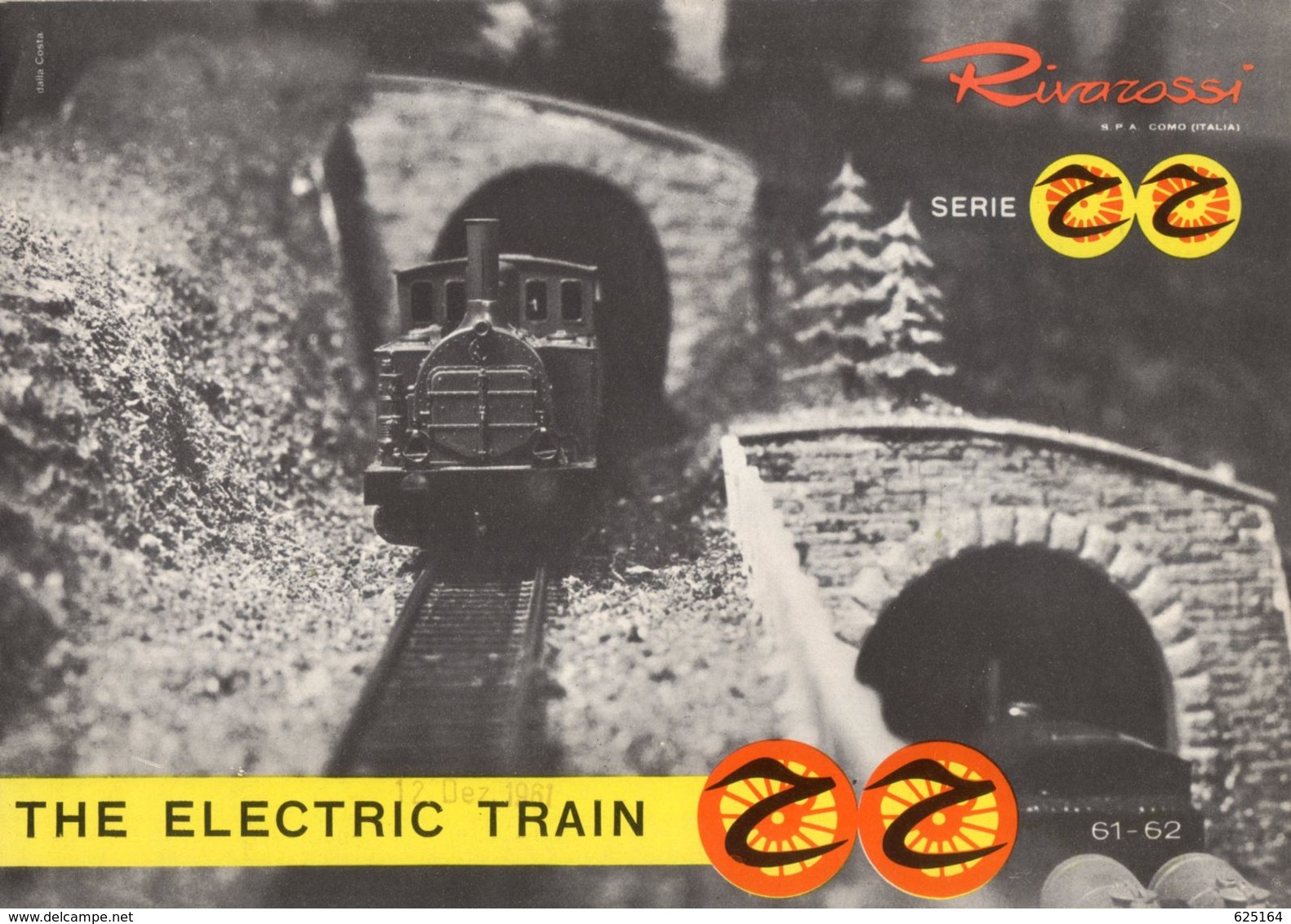 Catalogue RIVAROSSI 1961/62 The Electric Train Serie RR  HO 1/87 - English