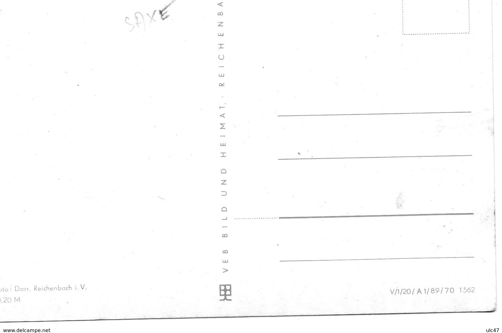 - SYRAU. - Eingang Zur Drachenhöhle - Scan Verso - - Syrau (Vogtland)