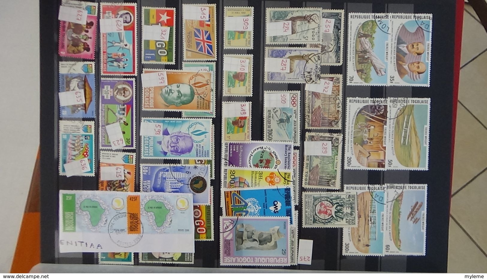 D91 Collection de timbres oblitérés de différents pays d'Afrique.  A saisir !!!