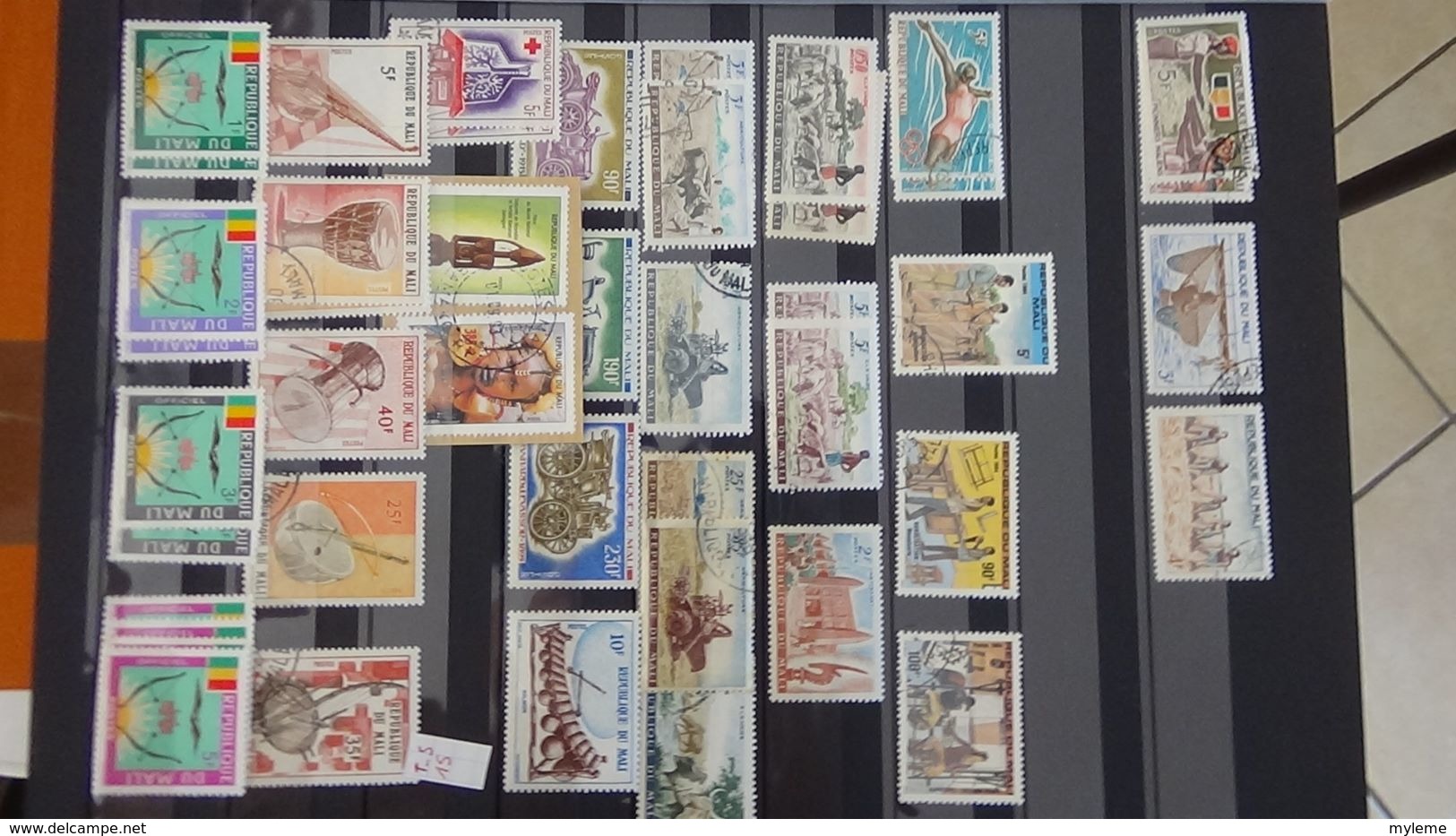 D91 Collection de timbres oblitérés de différents pays d'Afrique.  A saisir !!!