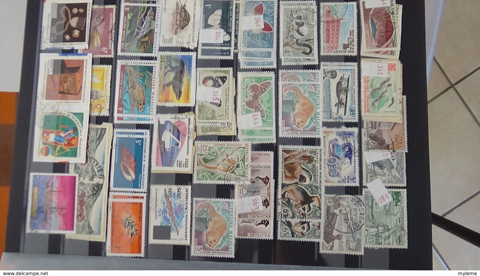 D91 Collection de timbres oblitérés de différents pays d'Afrique.  A saisir !!!