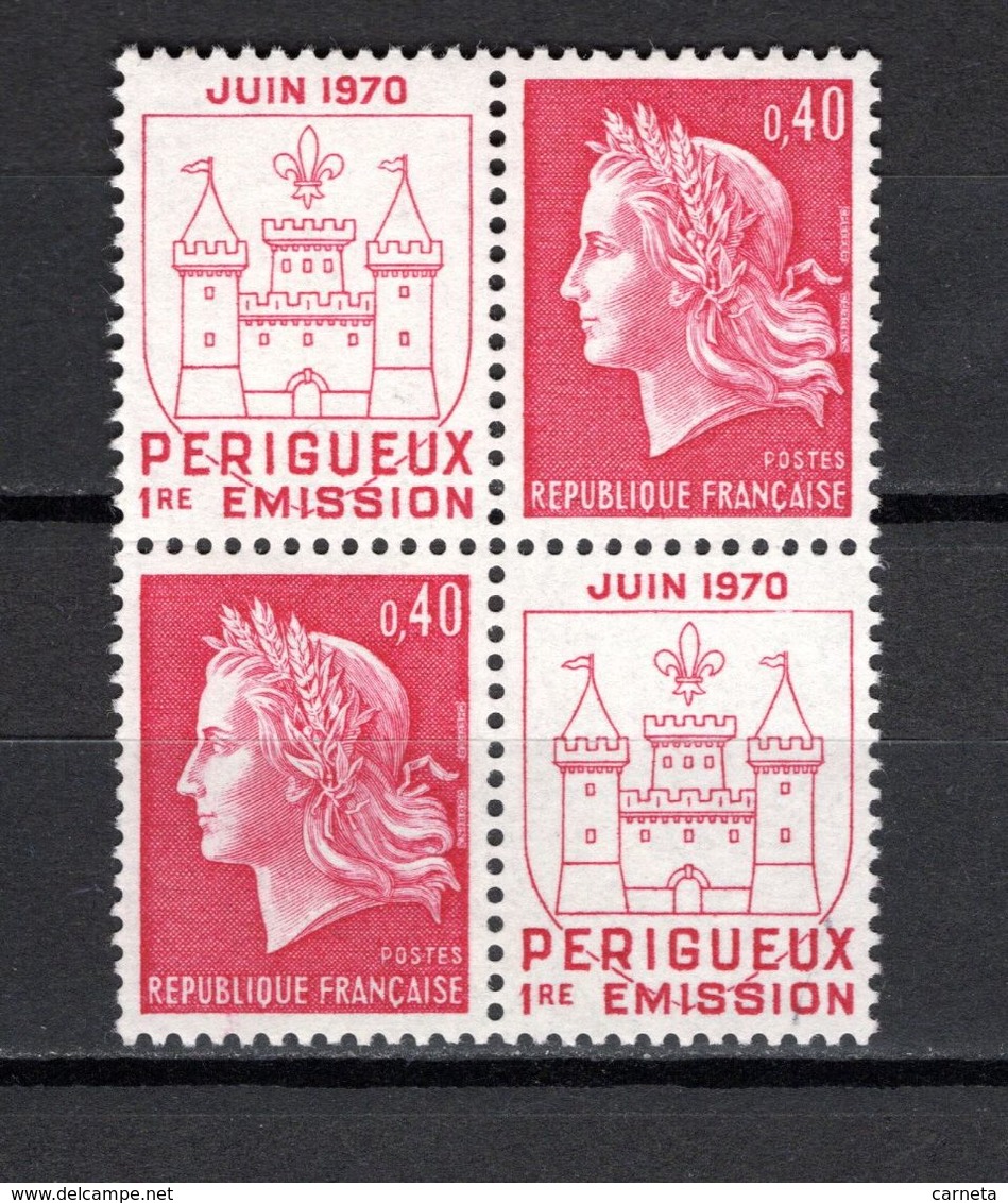 FRANCE  N° 1643 EN PAIRE   NEUF SANS CHARNIERE  COTE 0.80€   MARIANNE DE CHEFFER - 1967-1970 Maríanne De Cheffer