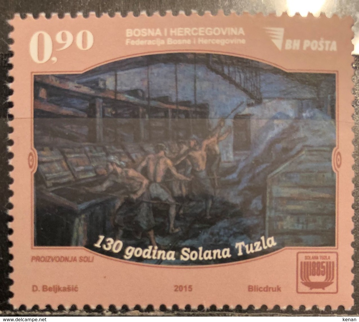 Bosnia And Hercegovina, 2015,  130 Years Of Solana Tuzla (MNH) - Bosnia Herzegovina