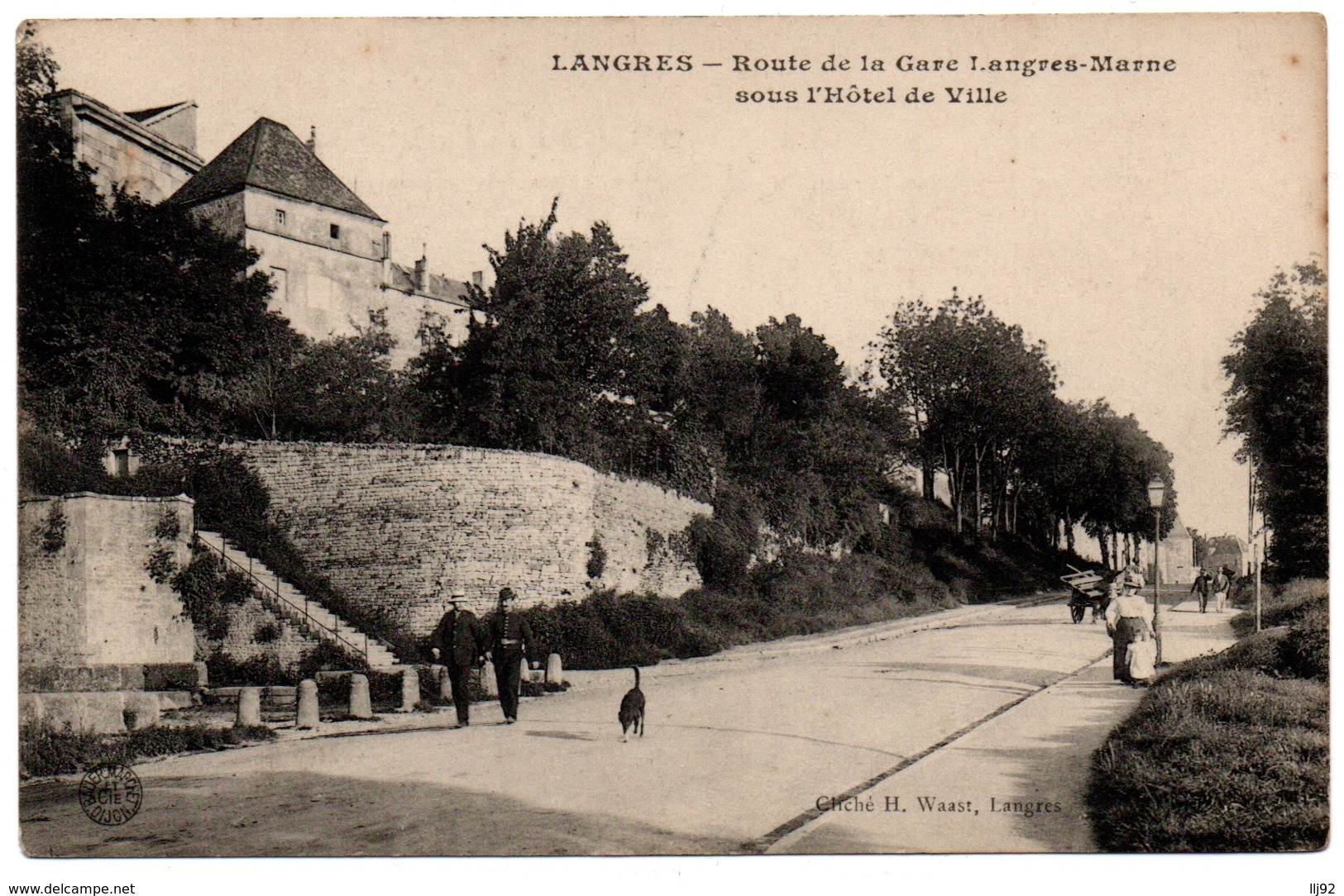 CPA 52 - LANGRES (Haute Marne) - Route De La Gare De Langres-Marne - Langres