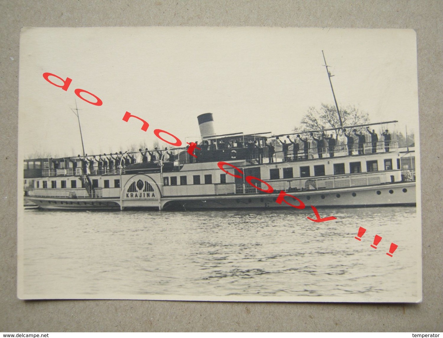 Ship " KRAJINA " / Naval Salute - Belgrade, Serbia ( 1953 ) - Other & Unclassified