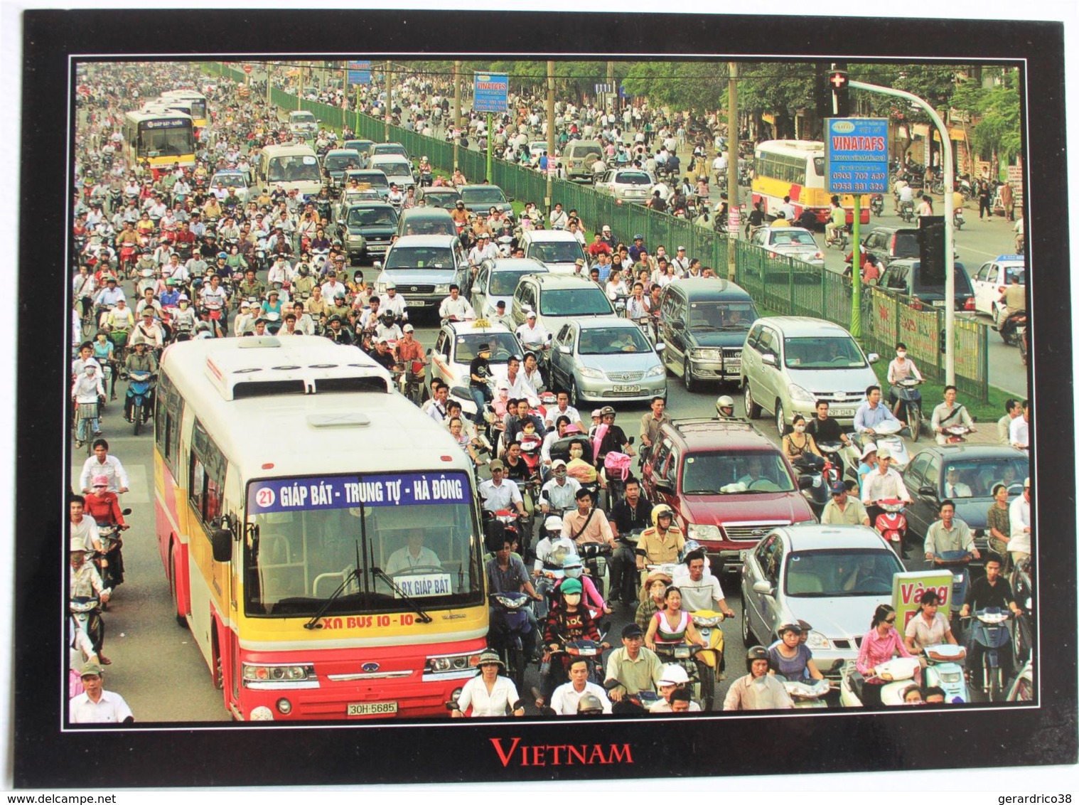 HANOI. BUS URBAIN EN CIRCULATION. 13 X 18 CM - Buses & Coaches