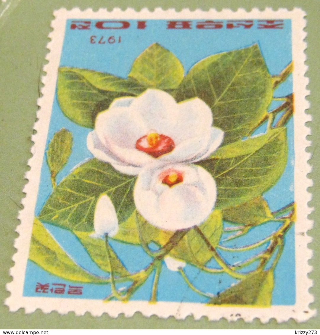 North Korea 1973 Flower 10 Ch - Used - Corea Del Nord