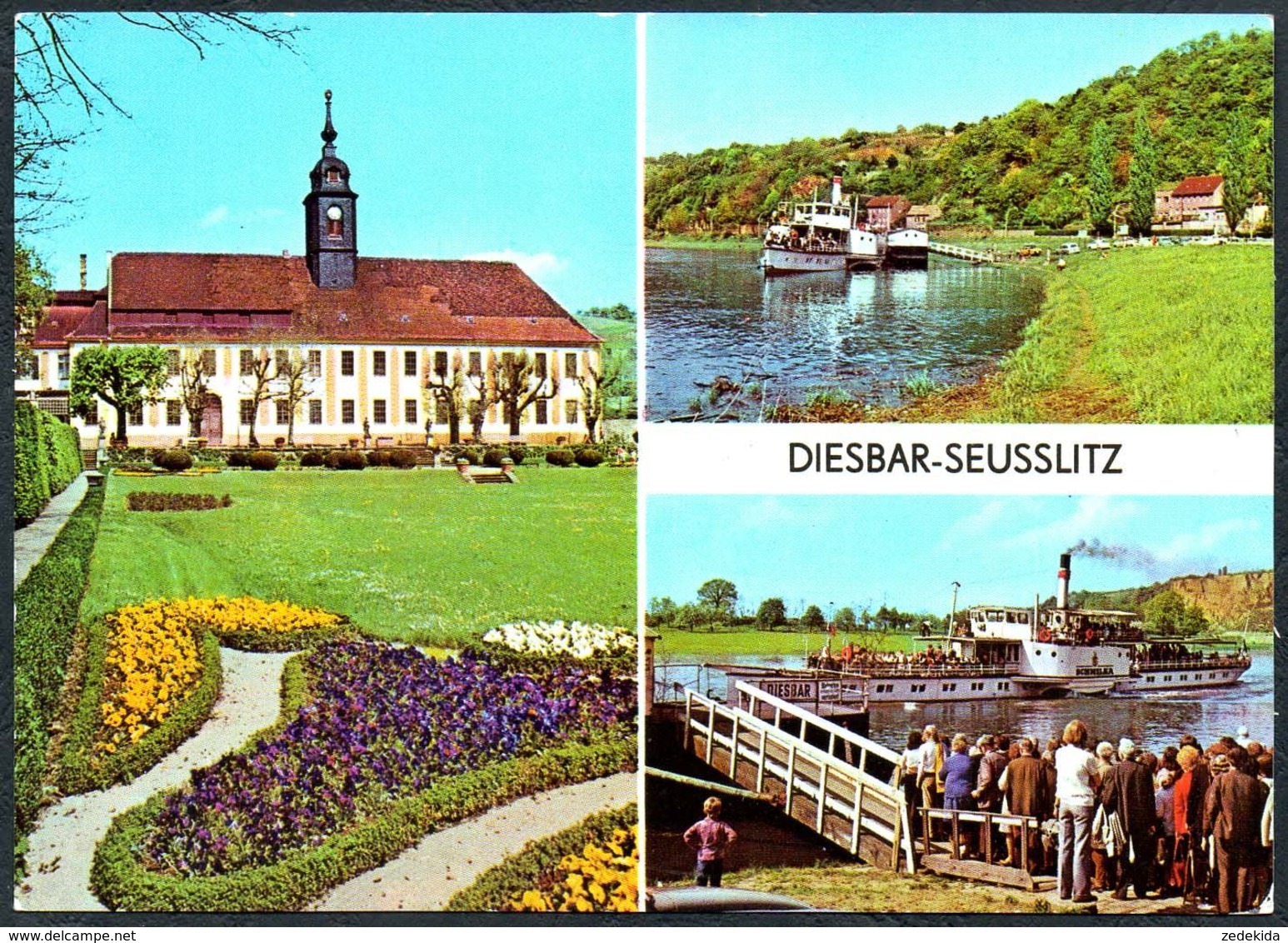 D6919 - TOP Diesbach Seusslitz Dampfer Elbeschifffahrt - Bild Und Heimat Reichenbach - Diesbar-Seusslitz