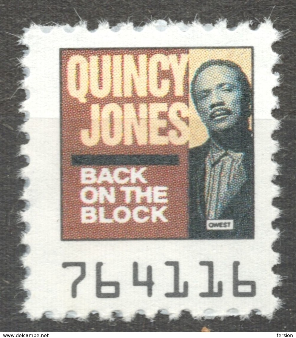 Quincy Jones Pop Rock Album LP Vinyl Voucher Coupon LABEL CINDERELLA VIGNETTE 1990 USA Owest - Music