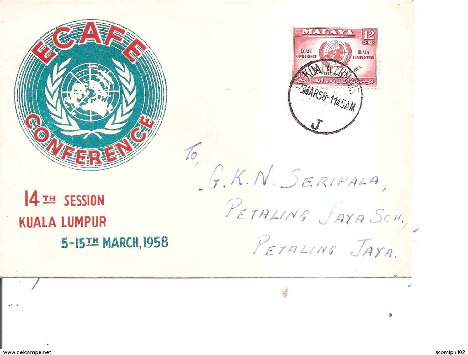 Malaisie ( FDC De 1958 à Voir) - Fédération De Malaya